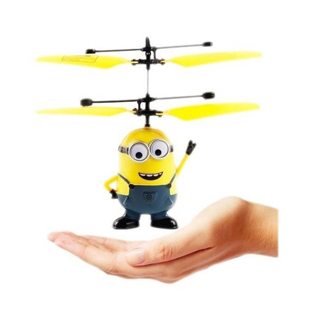 Flying HELICOPTER FLYING DRONE Minion Super Hero Boneka 