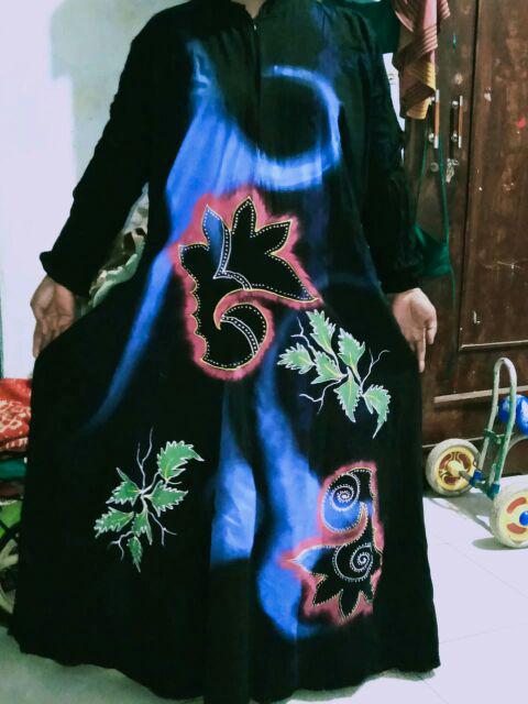 Gamis Kaos Pelangi Busui Denada Ori Ziray Batik Jumbo Premium