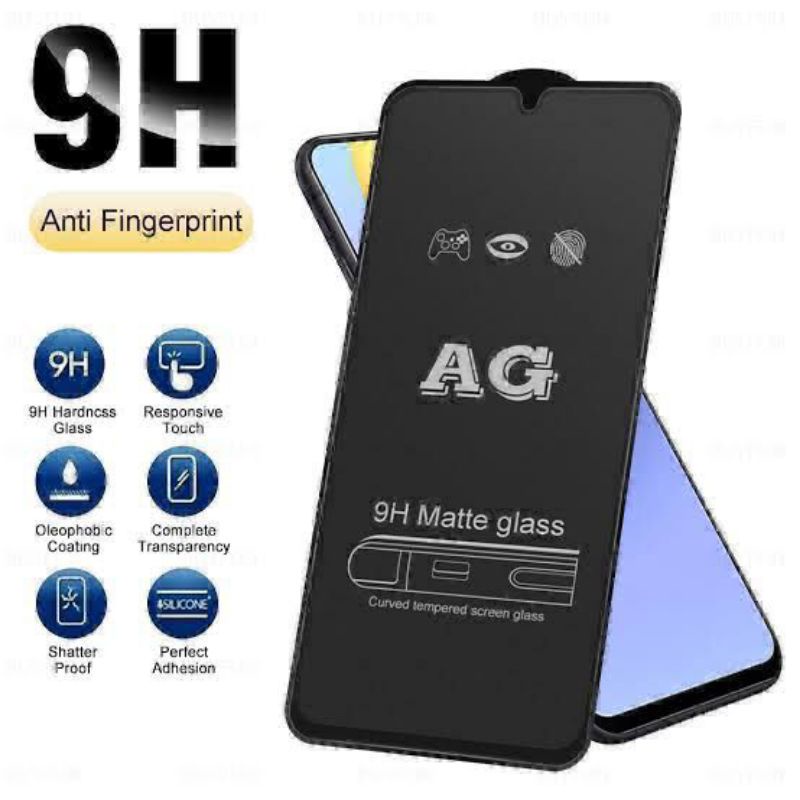 TEMPER GLASS ANTI GLARE oppo A3S/F7/A5/A9 2020/A33/A53/A52/A92/A54/A74/Reno 4/4F/Reno 5/5F/Reno 6