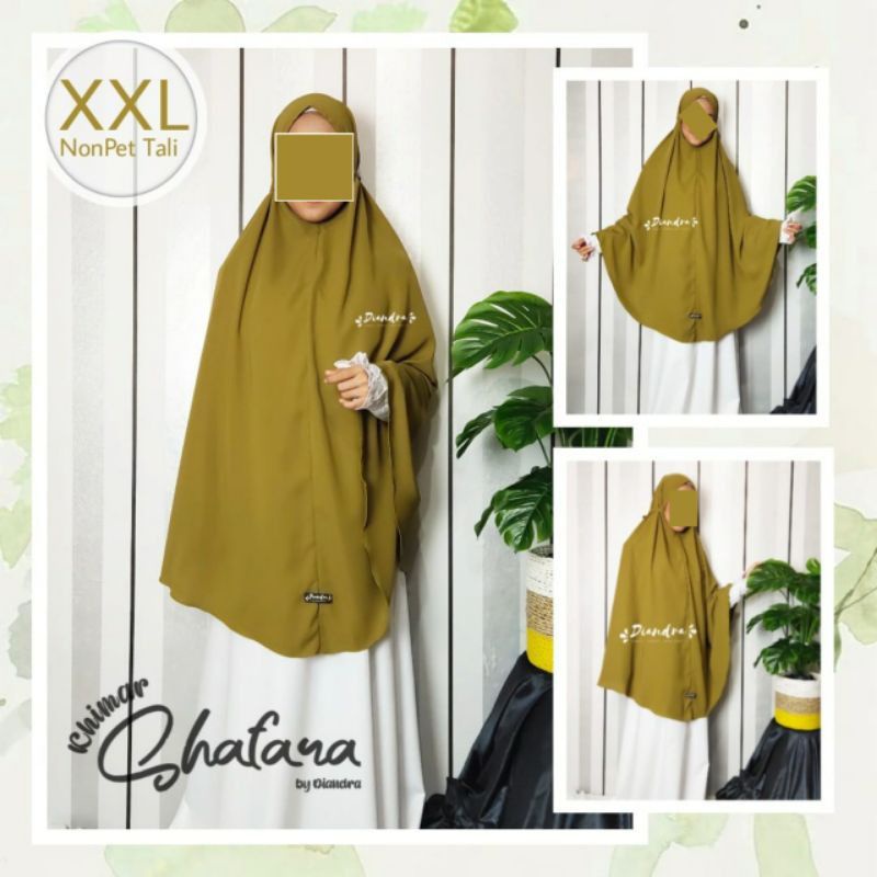 BERGO XXL HIJAB INSTAN TALI NON PET SHAFARA DIANDRA MARYAM