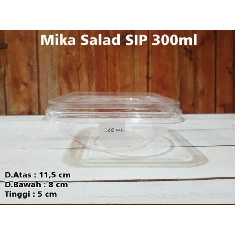 Jual Mika Salad Sip 300ml Per 50pcs Mangkok Mika Mika Buah Tutup