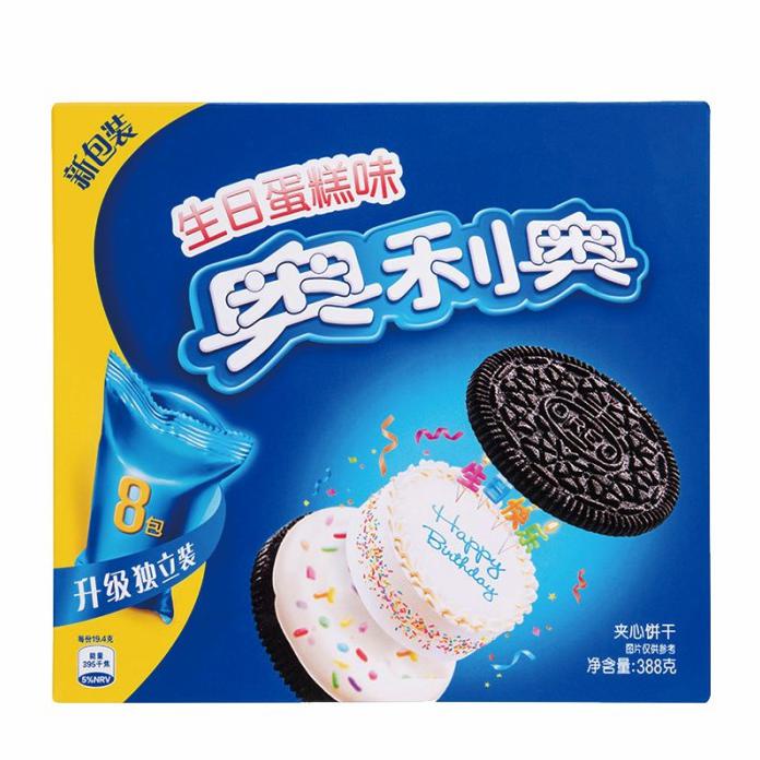 

OREO BISCUIT BIG BOX FAMILY PACK - BIRTHDAY CAKE FLAVOR 388G