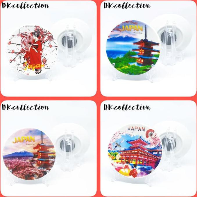 Buruan Serbu] Magnet Piring Jepang Tempelan Kulkas Jepang Piring Magnet Jepang