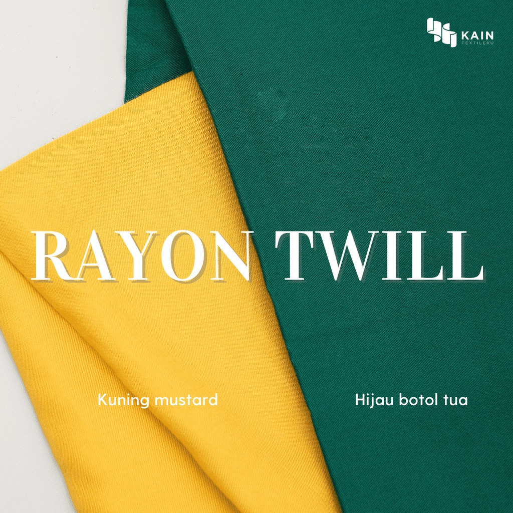 0.5 meter Kain Rayon Twill Uniqlo