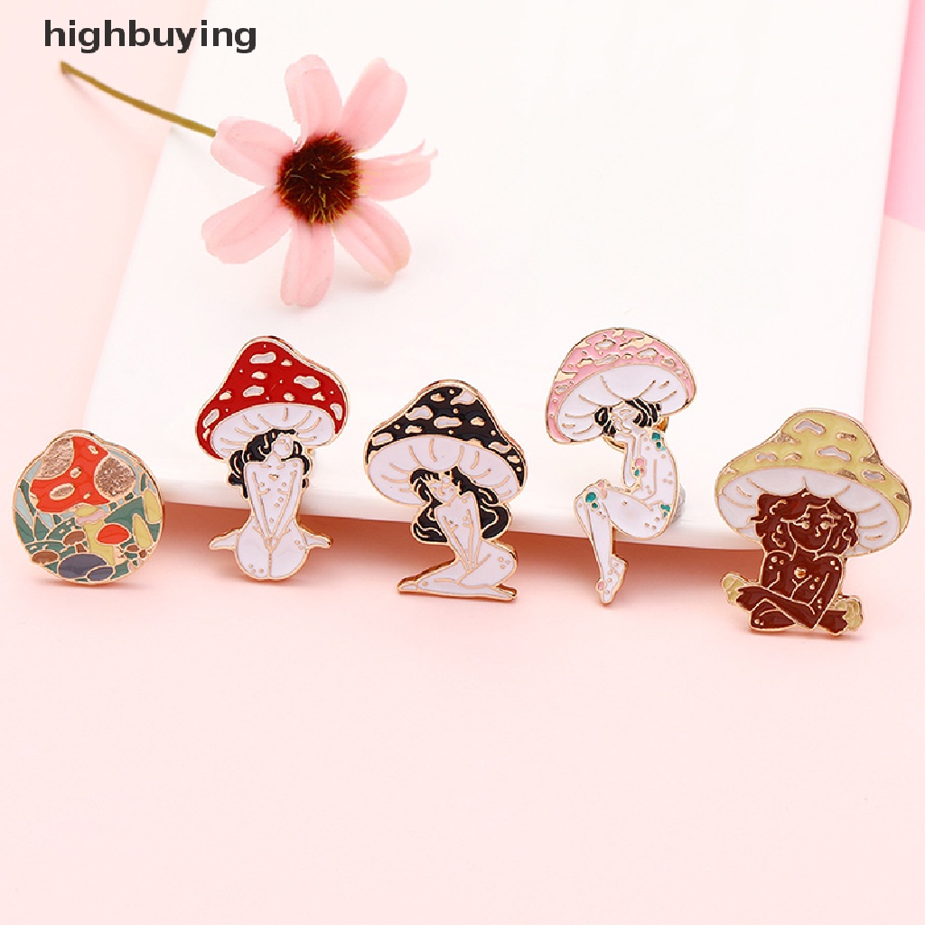 Hbid Bros Pin Enamel Desain Kartun Perempuan Maide On Forest Gaya Vintage