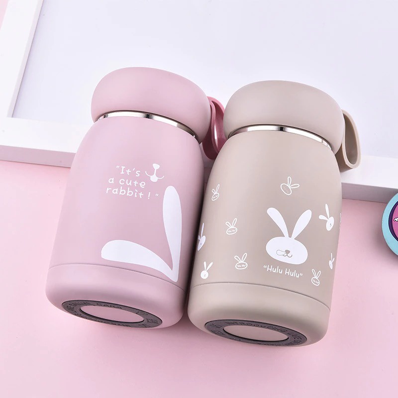 Botol Minum Botol Termos Air Panas Thermos Stainless Steel Lucu Anak Dewasa Berkualitas Tumbler Vacuum Flask Elegan Korea Aesthetic Untuk Kopi Teh Susu Cute Gift Bottle Mug 200/270/280/350/380/600