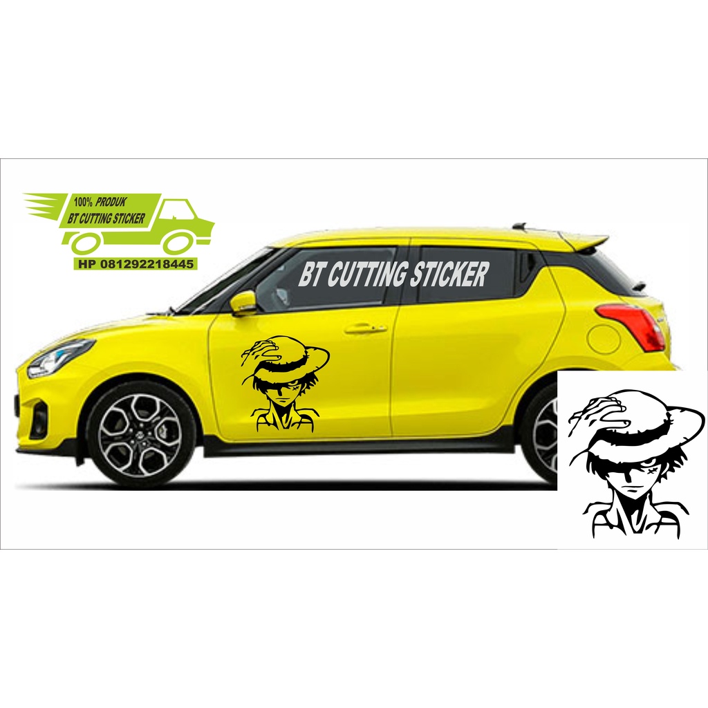 sticker mobil swift sticker anime one piece sticker pintu mobil sticker suzuki swift sticker suzuki 