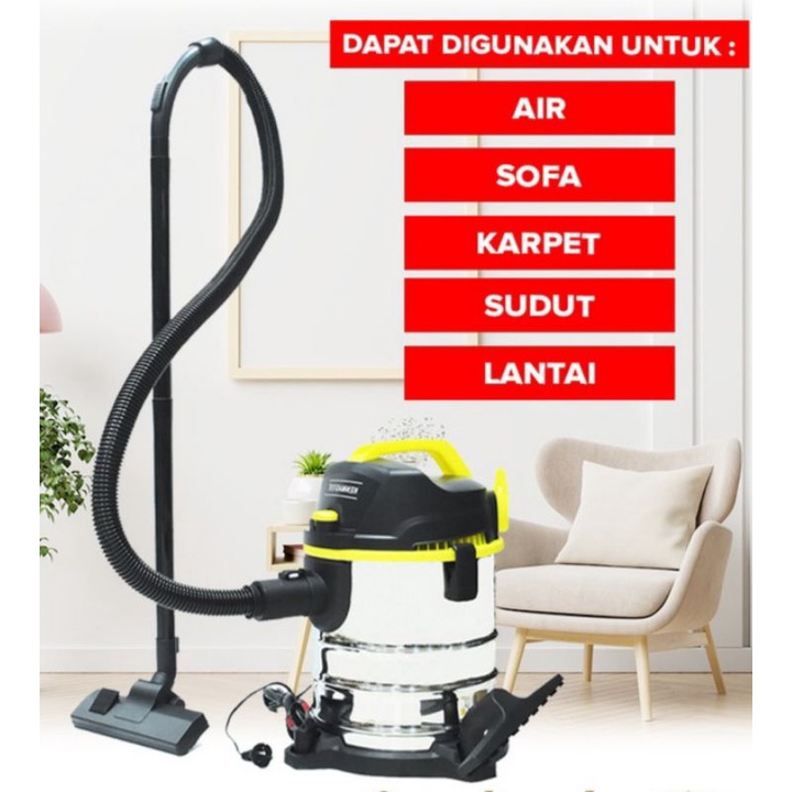 Kenmaster, Vacuum Vakum  , Cleaner, Vacum Cleaner KM  -  935 20 Wat &amp; Dry Penyedot Debu