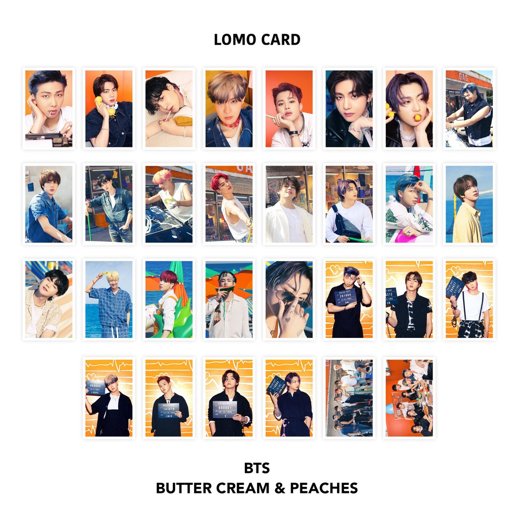 Lomo Card BTS Butter Cream &amp; Peaches