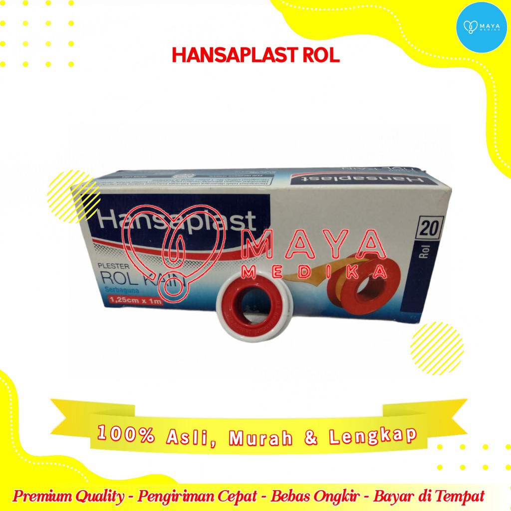 

Hansaplast 1,25 cm x 1 m (1 Box Isi 20)