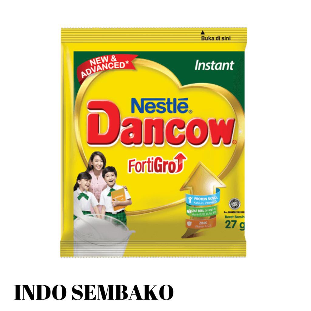 Dancow Putih Sachet 160 x 26g renceng / Susu Bubuk Dancow Putih rencengan / Susu Bubuk Dancow sachet