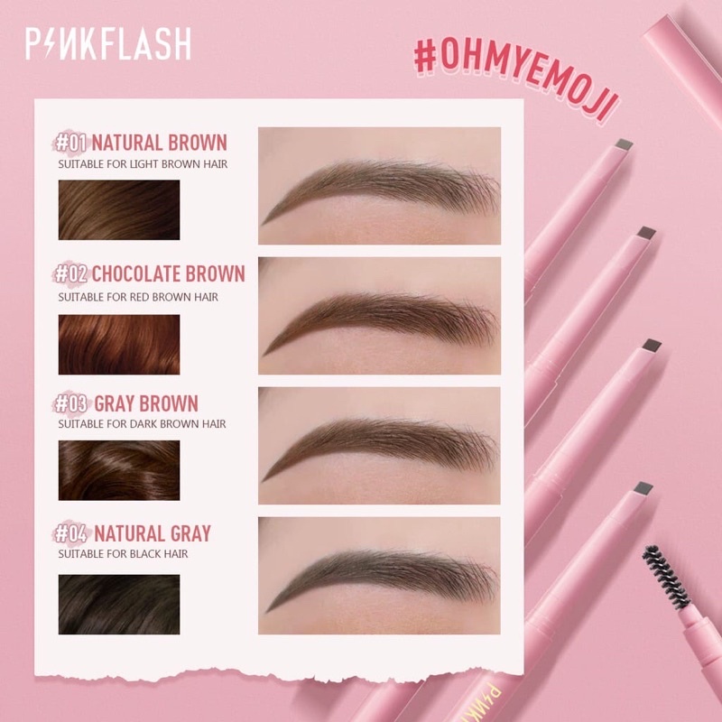 Pinkflash PF-E09 Auto Eyebrow Pencil Pensil Waterproof