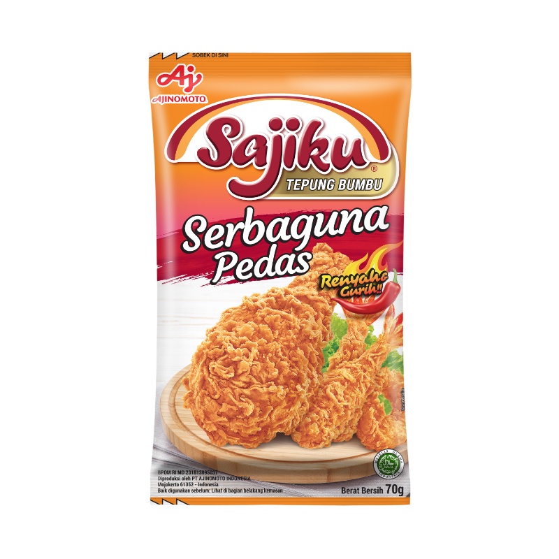 

Sajiku Tepung Bumbu Serbaguna Pedas 70 gr