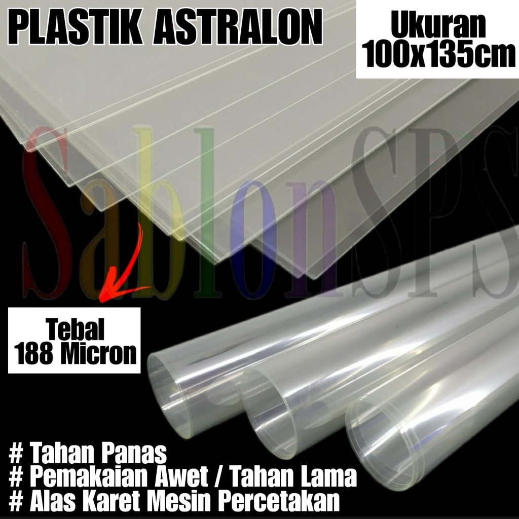 PLASTIK ASTRALON ALAS KARET SILINDER MESIN PERCETAKAN 188MC 100X135CM