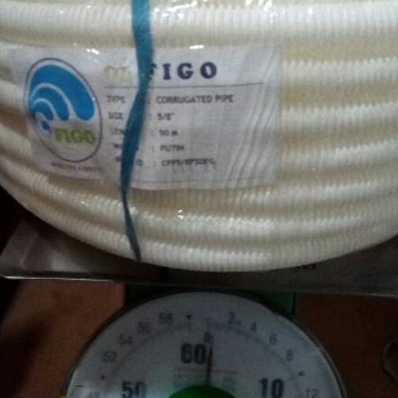 SELANG PEMBUANGAN AIR AC FLEXIBEL PIPA LISTRIK 5/8&quot; 50M FIGO/SELANG AC PUTIH LENTUR