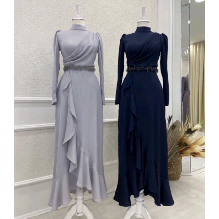 Dress Pesta / Gamis Pesta / Gaun Muslimah / Armani Silk / Bridesmaid Dress /