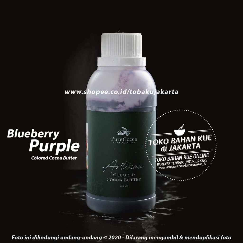 

Chocolate Coloring PURPLE Pure Cocoa Artisan Cocoa Butter Pewarna Cokelat Warna Ungu