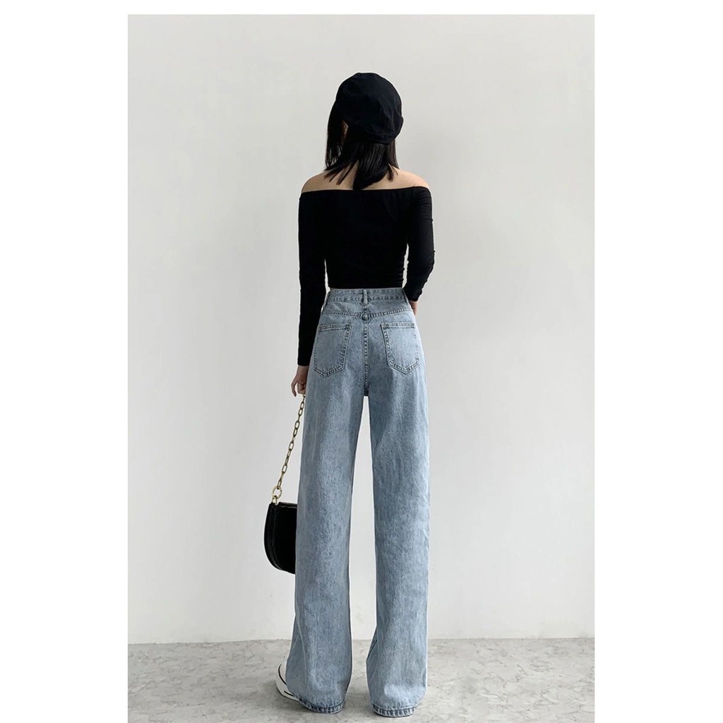 Dream Highwaist Kulot Jeans Wanita Loose Premium