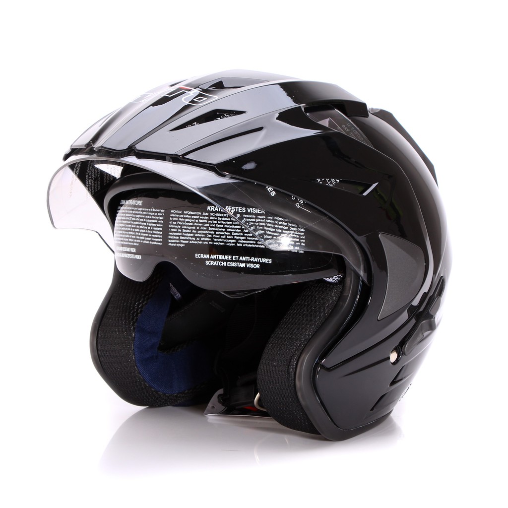 [Helm Dewasa] WTO Helmet Pro-Sight - Hitam + Promo Gratis Jaring Helm