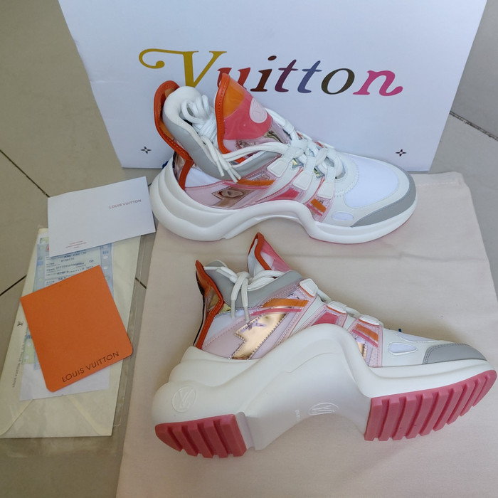 sepatu sneaker lv wanita grade ori import