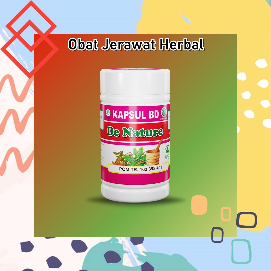 Kapsul BD De Nature Herbal - Ekstrak Bratawali/Brotowali/Tapak Lima/Kencur/Cakar Ayam asli herbal