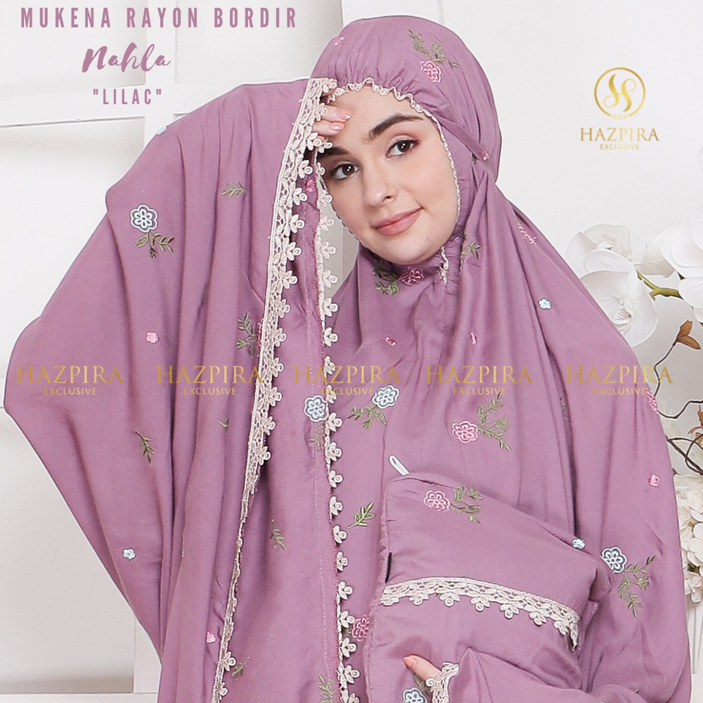 MUKENA BORDIR DEWASA RAYON NAHLA PREMIUM JUMBO