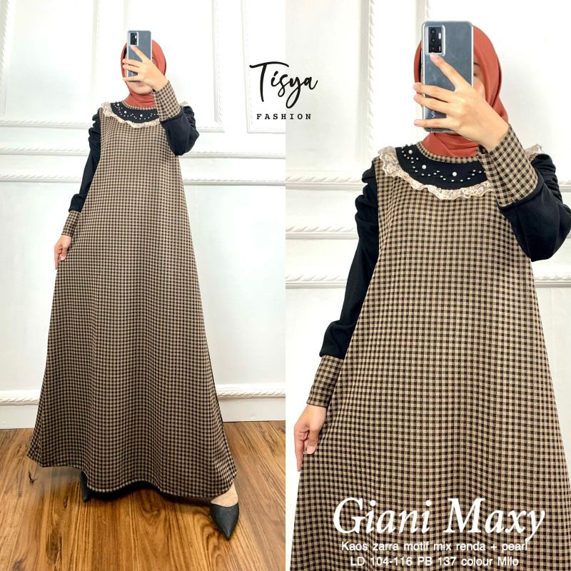 GAMIS LEBARAN DRESS MURAH GIANI MAXY BY TISYA