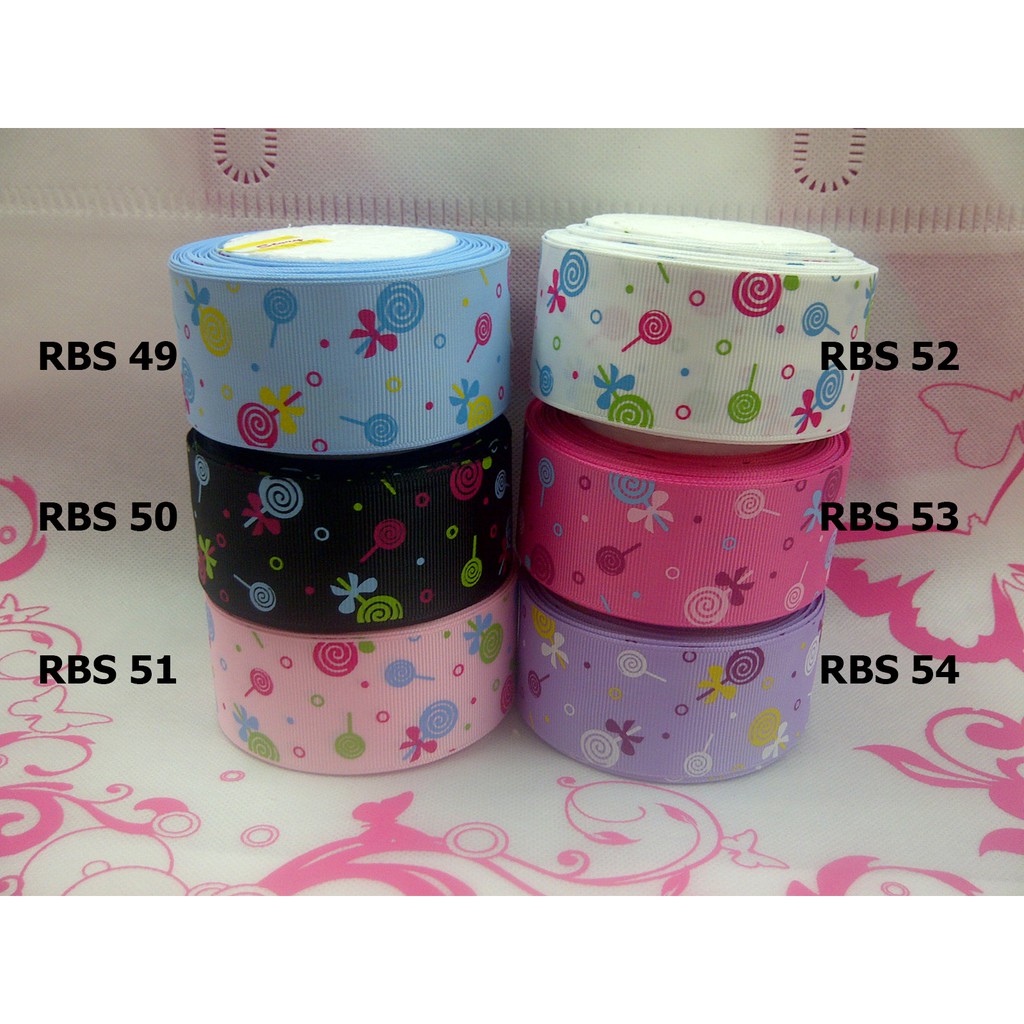 

[10 YARD] PITA GROSGRAIN MOTIF LOLIPOP SALE RBS 49,50,51,52,53,54