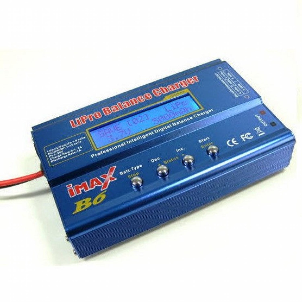 IMAX B6 Charger Baterai LiPo Li-ion Polymer 80W-Biru