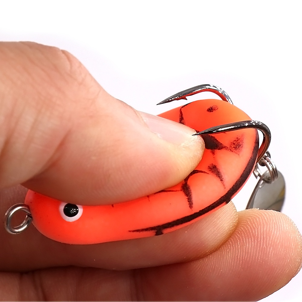 Umpan Pancing Softlure Bentuk Katak 4.5cm 7g Dengan Kail Ganda