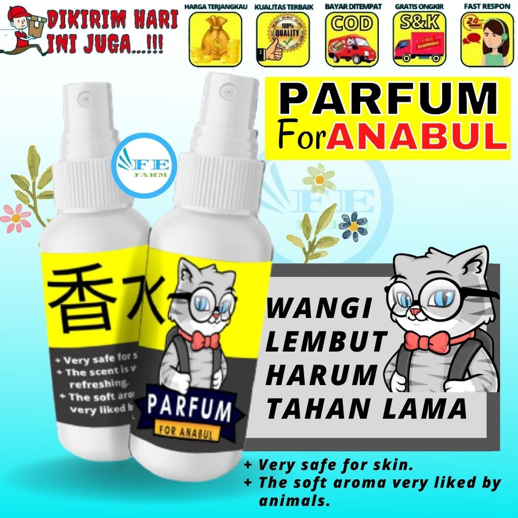 Parfum Kucing Kelinci Hamster Sugar Glider Pelembut Bulu Premium Wangi Tahan Lama FEFARM