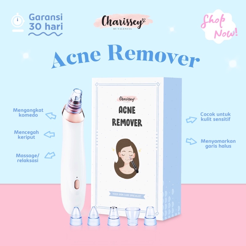 Acne Remover Charissey / mesin penghilang komedo wajah pipi dagu hidung