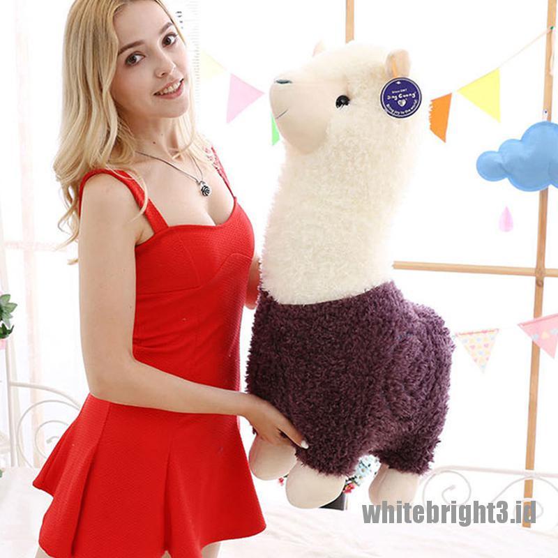 (white3) Mainan Boneka Plush Llama Alpaca Kartun 28cm Untuk Bayi / Anak