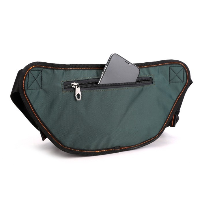 Tas Selempang pria Tas Waistbag pria Waterproof Anti Air Import - Dark Green