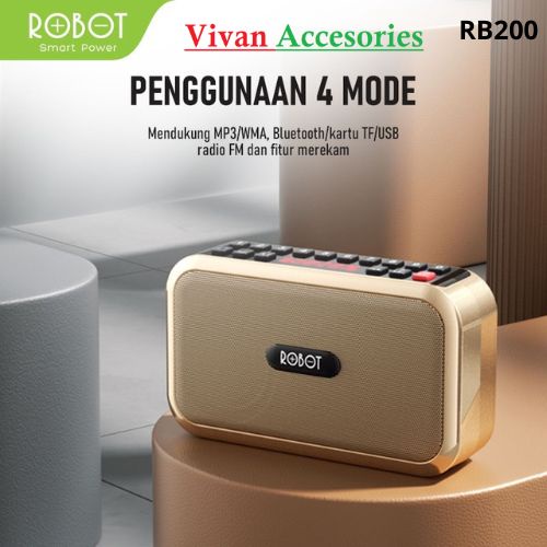 ROBOT RB200 Portable Speaker Bluetooth Alquran numerik dan layar LED