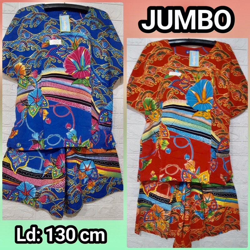 Babydoll Setelan Celana Kencana Ungu label biru