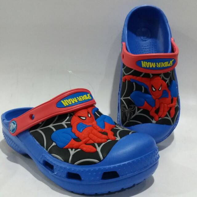 Sandal anak spiderman custom clog crocs