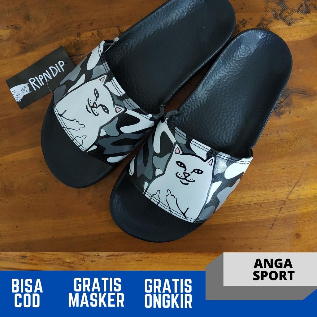 SANDAL PRIA SLOP RIPNDIP SADNAL SLOP COWOK SLIDE MADE IN INDONESIA PREMIUM