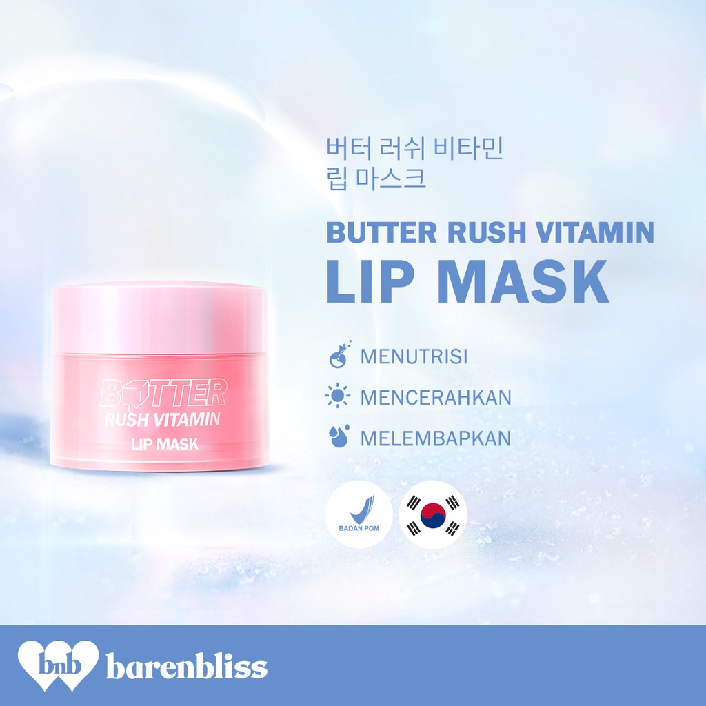 BNB barenbliss Butter Rush Vitamin Lip Mask Moisturizing Lip Balm