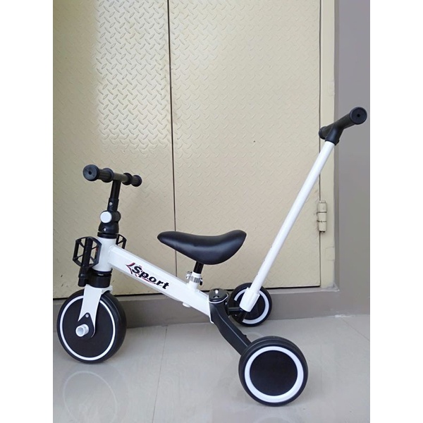 Sepeda Anak Balance Bike Happy Baby 3 in 1 Stang Kokoh Kuat plus handle dorongan up