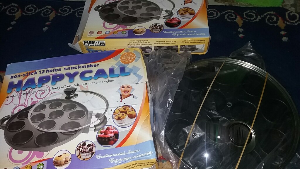 Cetakan Kue Happy Call 12 Lubang Datar Martabak Mini - Happycall