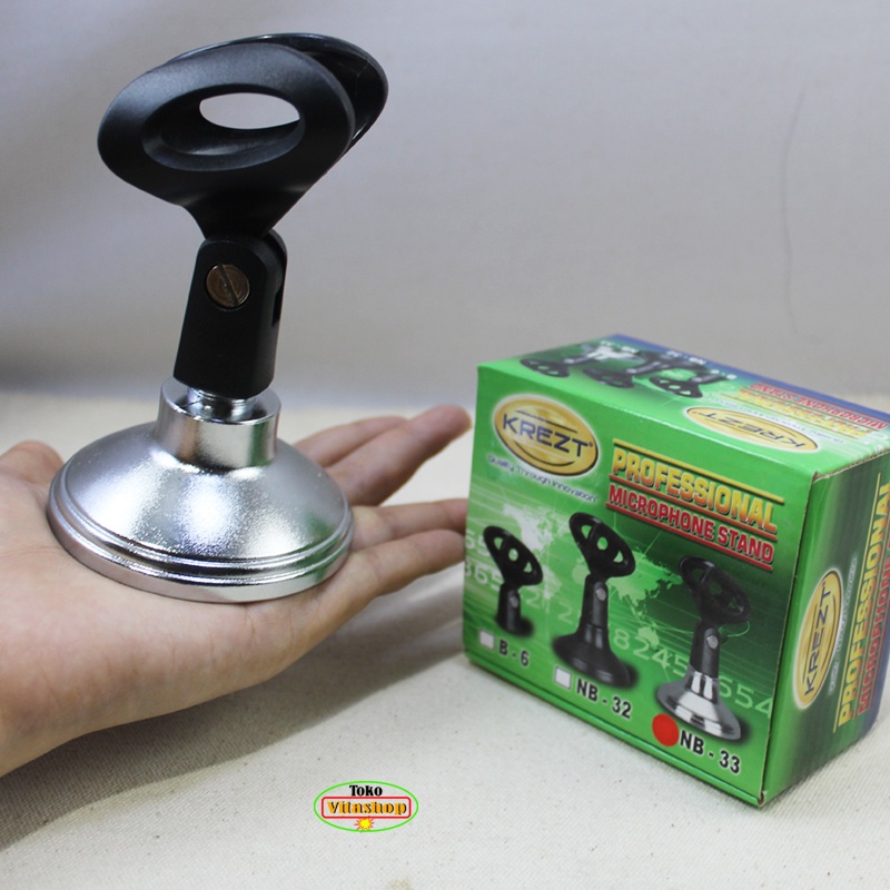 STAND MIC MEJA KREZT NB-33 ORIGINAL STANDING MIKROPON MICROPHONE MINI