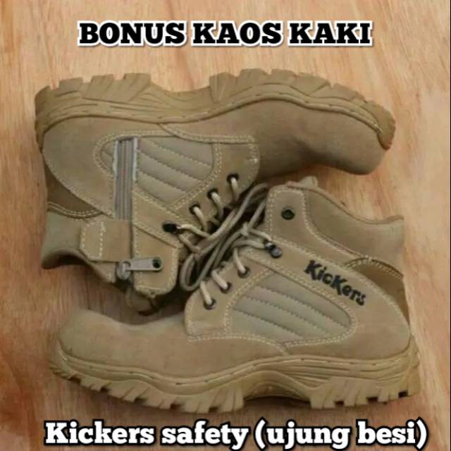 Sepatu Boots Pria Resleting Microtech Sole Best Selling