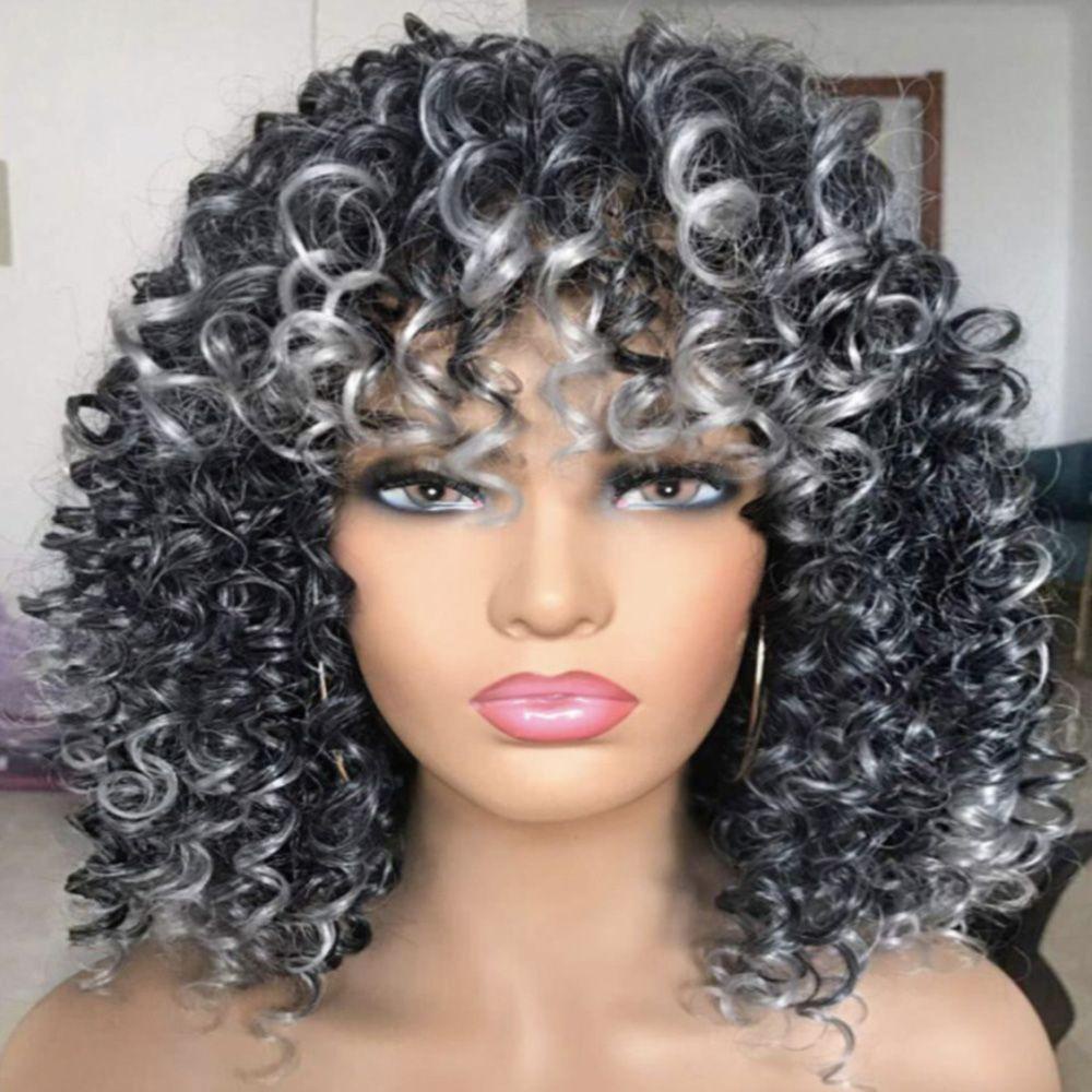 Solighter Wig Pendek Fashion Wanita Rambut Sintetis Cosplay Wig Sintetis