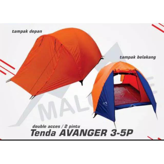 TENDA CAMPING GUNUNG MALCONE 4 ORANG DOBEL LAYER MURAH BERKWALITAS