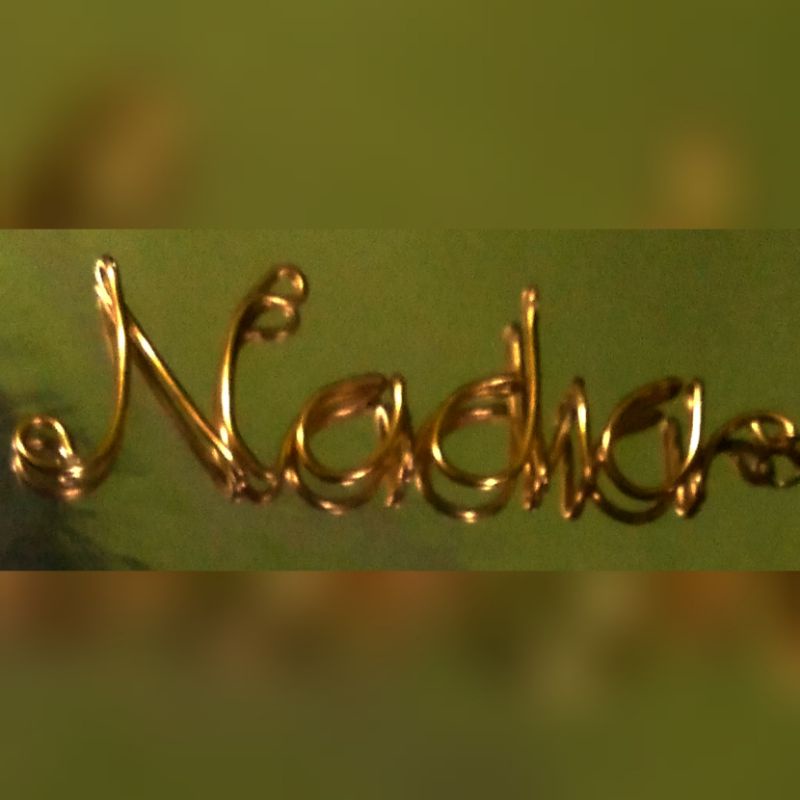 BROS Nama Huruf bros hijab bros jilbab custom nama gold silver kristal Semarang