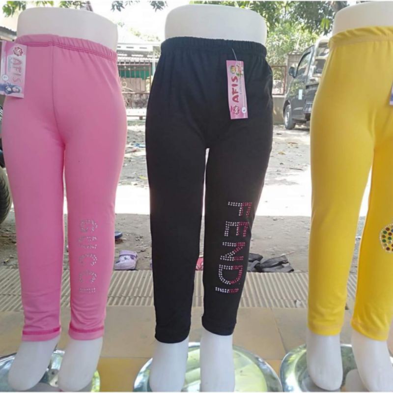 4pcs Legging Anak Perempuan warna warni / Leging anak perempuan / lejing anak