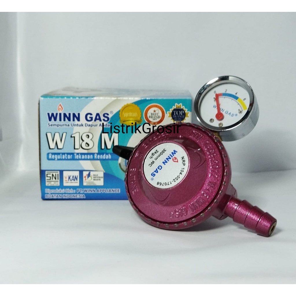 Regulator Winn Gas / Caisar Mpu Gas Regulator Low Pressure W-88 Meter W88M W 88 M W18M