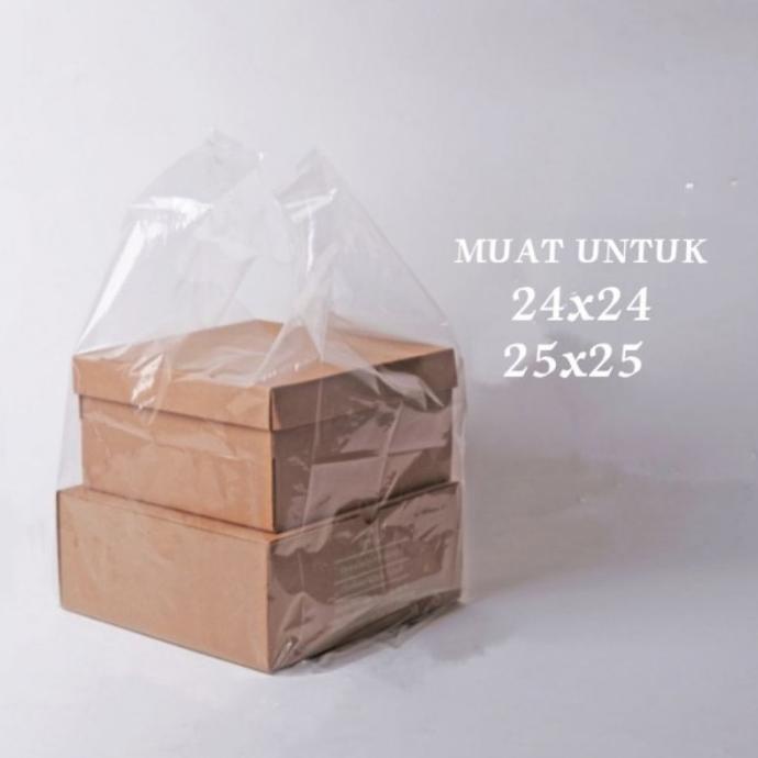 

populer] Kresek Plastik PE Bening Tebal Transparan Box 24x24/ 25x25