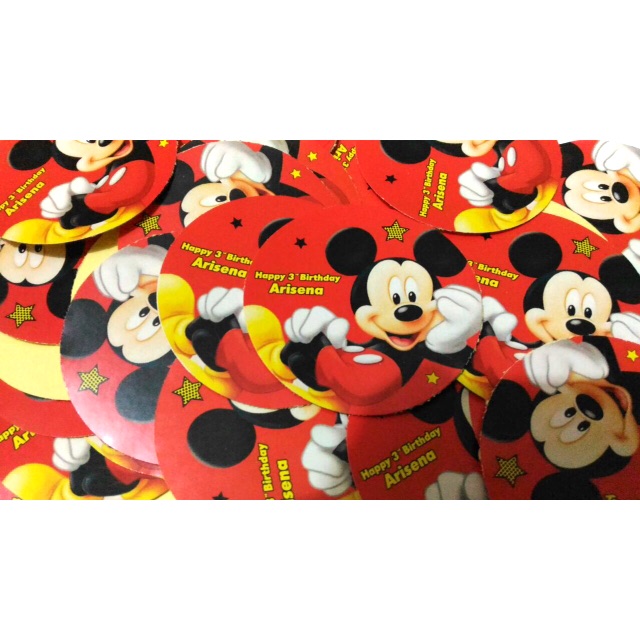 

Stiker puding mickey mouse / label puding mickey mouse